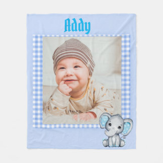 Baby Boy Fleece Blanket mit Foto