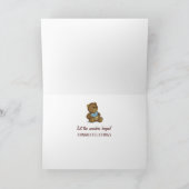 Baby Boy Flugzeug mit Bären Karte (Innenseite)