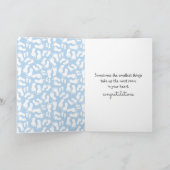 Baby Boy Footprints Karte (Innenseite)