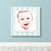Baby Boy Foto [12x12 Zoll] Leinwanddruck (Insitu (Holzboden))