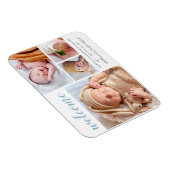 Baby Boy Foto Collage Begrüßung Geburtserklärung Magnet (Rechte Seite)