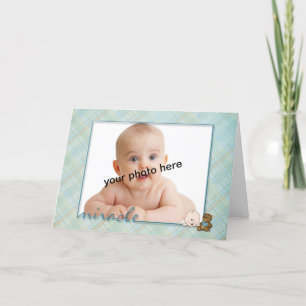 Baby Boy Foto Frame Ankündigung