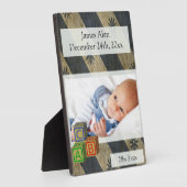 Baby Boy Foto Keepake Fotoplatte (Seite)