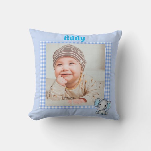 Baby Boy Foto Kissen (Vorderseite)