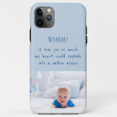 Baby Boy Foto mit Liebe Sie Nachricht an Mami Case-Mate iPhone Hülle (Rückseite)