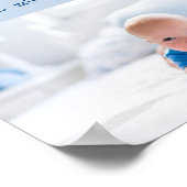 Baby Boy Foto und Niedliche Worte für Mama Poster (Ecke)