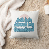 Baby Boy Fragte über meine Grandson Geschenke Kissen (Decke)