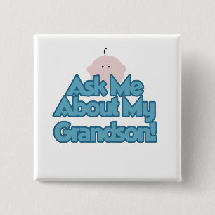 Baby Boy Fragte über meine Grandson Tshirts und Ge Button