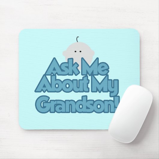 Baby Boy Fragte über meine Grandson Tshirts und Ge Mousepad (Mit Mouse)