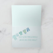 Baby Boy French Herzlichen Glückwunsch Karte (Innenseite)