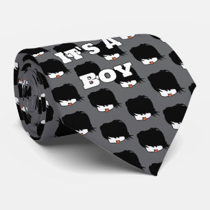 Baby Boy Gender Reveal Ultra Niedlich Anime Boy Krawatte