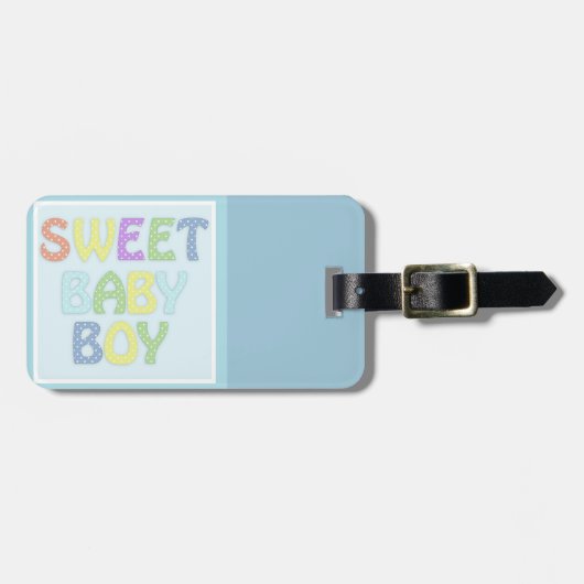 Baby Boy Gepäckanhänger (Vorderseite horizontal)