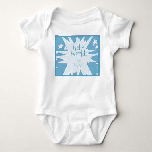 Baby Boy Geschenk! Dusche mit diesem Strampler (Vorderseite)