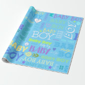 Baby Boy Geschenkpapier (Ungerollt)