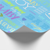 Baby Boy Geschenkpapier (Ecke)