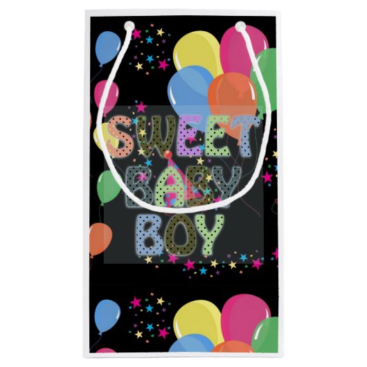Baby Boy Geschenktasche Kleine Geschenktüte (Rückseite)