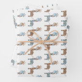 Baby Boy Giraffe Geschenkpapier Set (Beispiel)