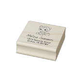 Baby Boy Girl Bear Jumpsuit Adresse Gummistempel (Stempel)