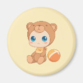 Baby Boy Girl Bear Jumpsuit Magnet (Vorne)