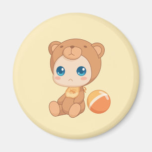 Baby Boy Girl Bear Jumpsuit Magnet