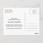 Baby Boy Girl Gender Enthüllung Einladung Postkart Postkarte (Rückseite)