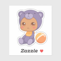 Baby Boy Girl Lila Bear Jumpsuit