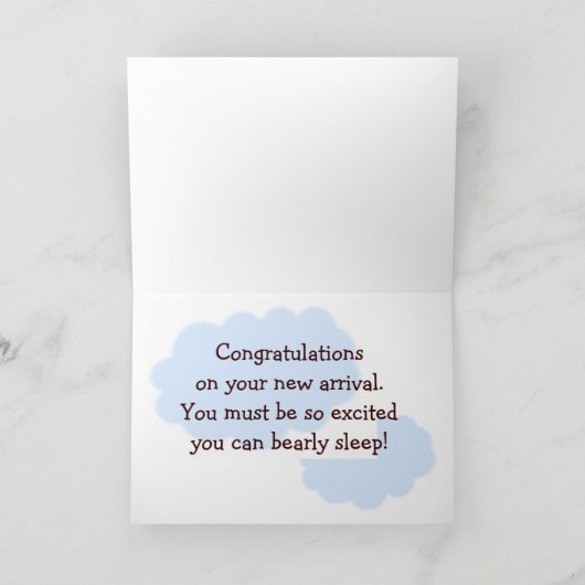 Baby Boy Glückwünsche Karte (Innenseite)