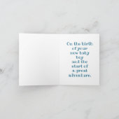 Baby Boy Gratulation mit Baby Elephant Karte (Innenseite)