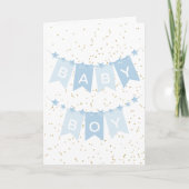 Baby Boy Gratulations Card Karte (Vorderseite)