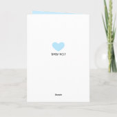 Baby Boy Gratulations Card mit Baby Bear Karte (Rückseite)