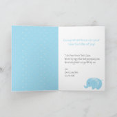 Baby Boy Gratulations Card mit Elephant Karte (Innenseite)