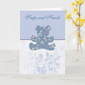 Baby Boy Greeting Card Karte (Gelbe Blume)
