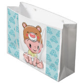 Baby Boy Große Geschenktüte (Vorderseite Schrägansicht)