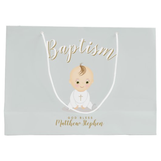 Baby Boy Große Geschenktüte (Rückseite)