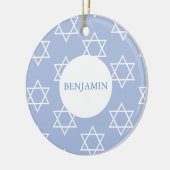 Baby Boy Hebrew Namensfeier Jüdisch Keramik Ornament (Links)