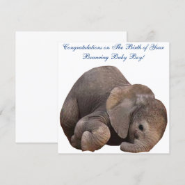 Baby Boy Herzlichen Glückwunsch Geburtskarte Einladung