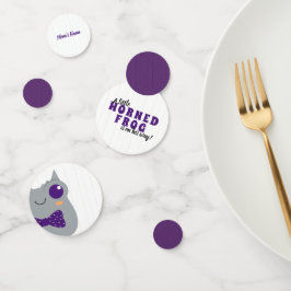 Baby Boy Horned Frog Lila Baby Dusche Konfetti