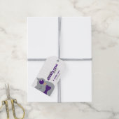 Baby Boy Horned Frog Lila Geschenkanhänger (Mit Garn)