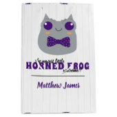 Baby Boy Horned Frog Lila Mittlere Geschenktüte (Vorderseite)