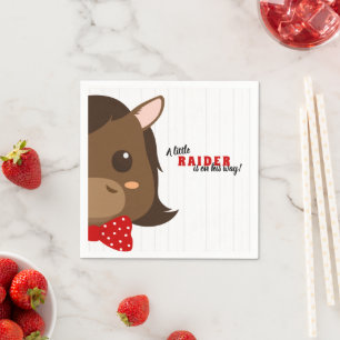 Baby Boy Horse Red Baby Dusche Serviette