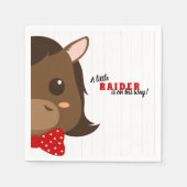 Baby Boy Horse Red Baby Dusche Serviette (Vorderseite)