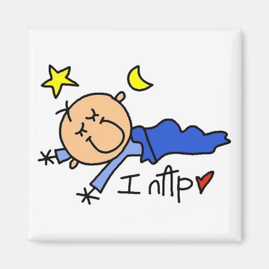 Baby Boy I Nickerchen Magnet (Vorne)