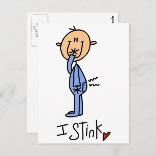 Baby Boy I Stink Tshirts und Geschenke Postkarte (Vorne/Hinten)