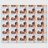 Baby Boy Image für Duschverpackungspapier Geschenkpapier (Flach)
