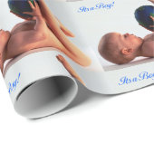 Baby Boy Image für Duschverpackungspapier Geschenkpapier (Rolleneckpunkt)