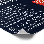 Baby Boy in Hat, Kinderkleidungsgeschäft Poster (Ecke)