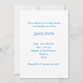 Baby Boy in Wolken Einladung (Rückseite)