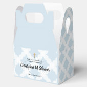 Baby Boy Individuelle Name Blue Christening Vielen Geschenkschachtel (Geöffnet)