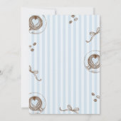 Baby Boy Is Brewing Coffee Baby Shower Invitation Einladung (Rückseite)