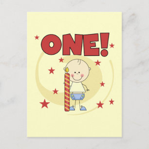 Baby Boy ist ein 1. Geburtstagsgeschenk Postkarte
